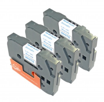 Komplet Brother TZe-223 / TZ-223 / PT / P-Touch 9mm zamjenske trake (3) - plavi izpis / bijela traka