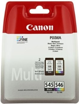 Komplet tinta (2) Canon PG-545 + CL-546 / 8287B005 - crna, boja (original)
