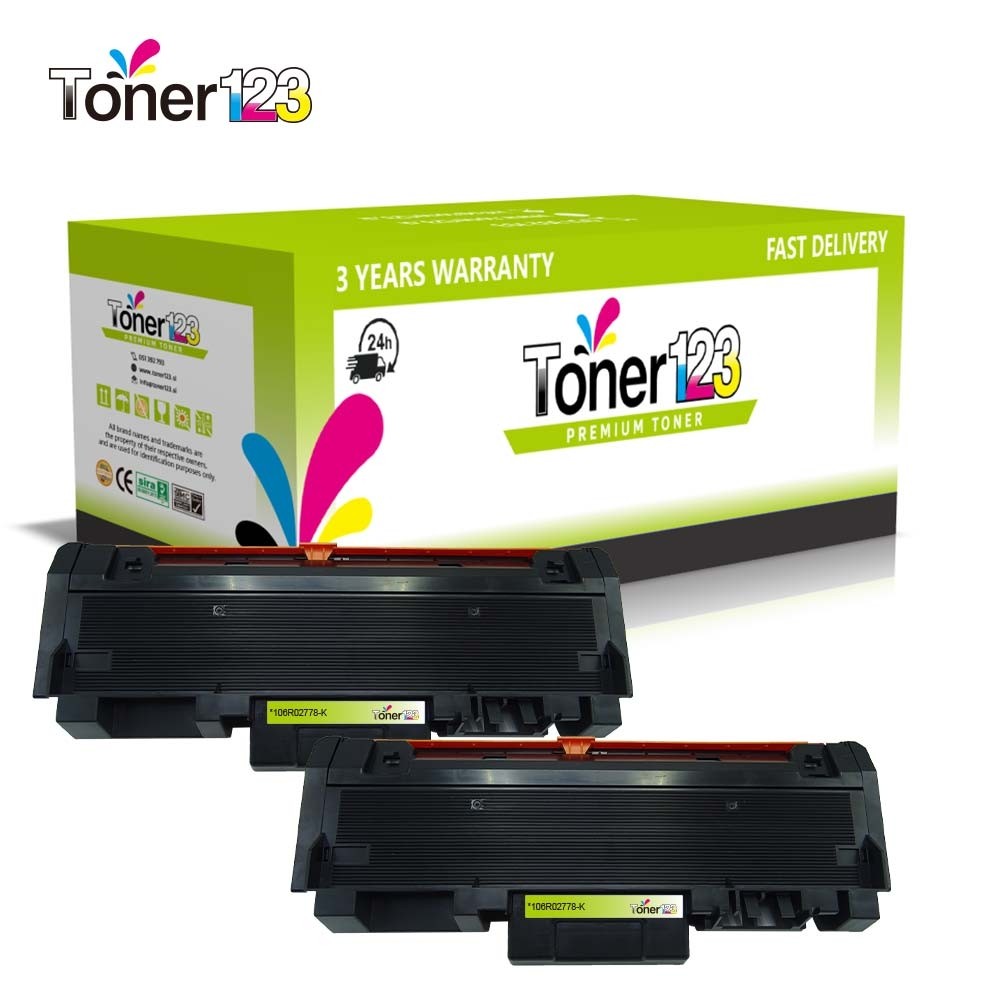 Komplet Xerox 106R02782 / Phaser 3052, 3260 / WorkCentre 3215, 3225 zamjenski toneri (2) - 2 × crna