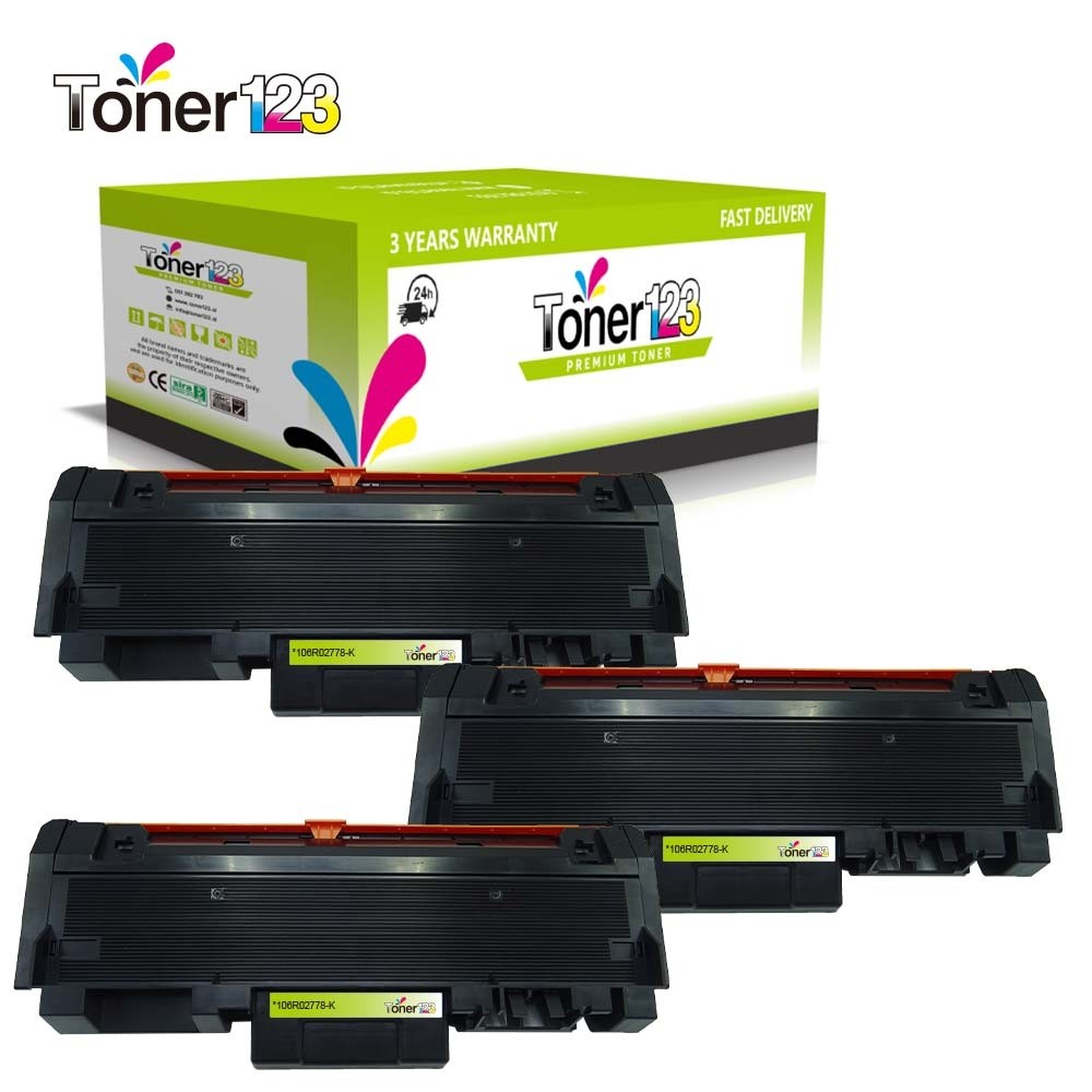 Komplet Xerox 106R02778 / Phaser 3052, 3260 / WorkCentre 3215, 3225 zamjenski toneri (3) - 3 × crna