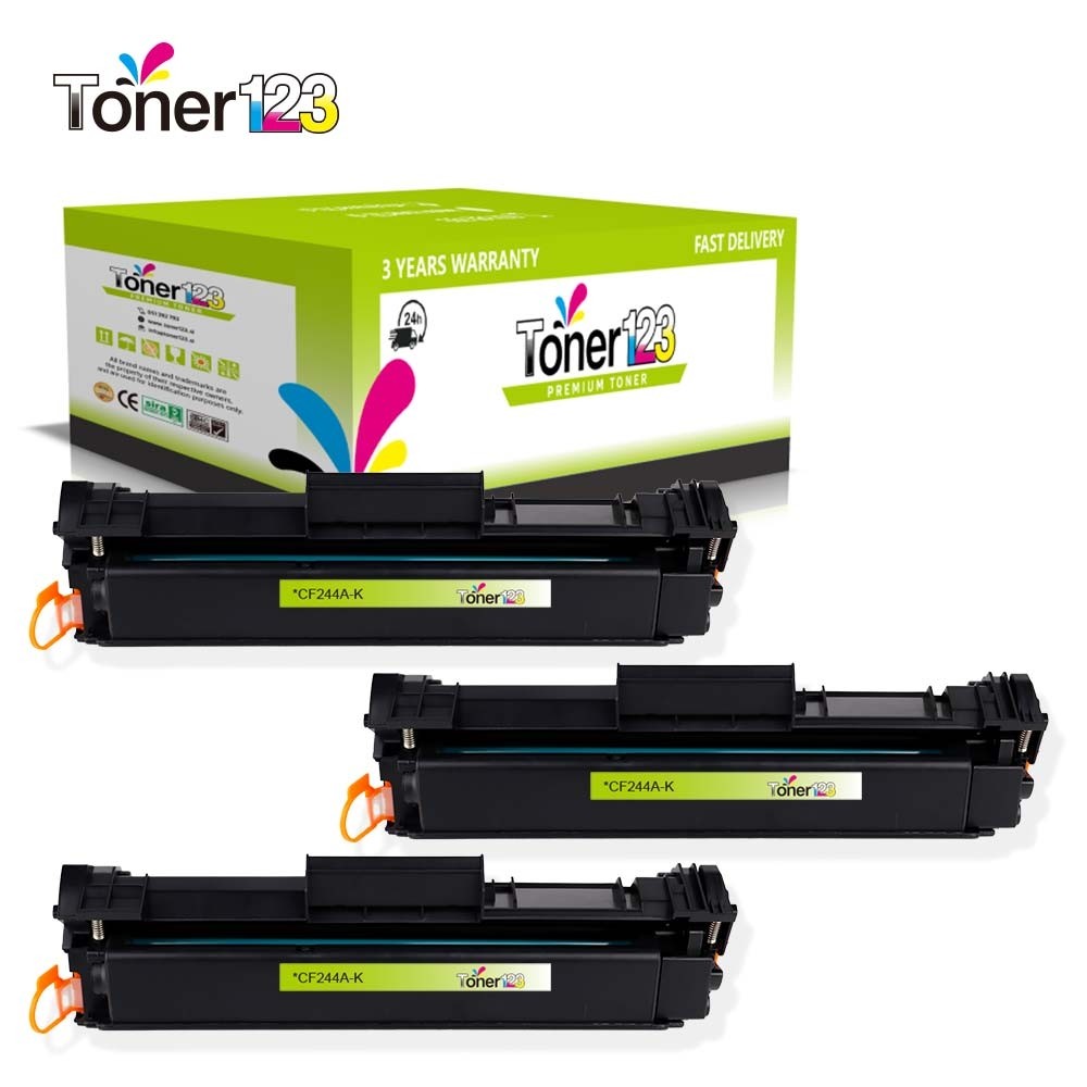 Komplet HP 44A / CF244A / LaserJet Pro M15, LaserJet Pro MFP M28 zamjenski toneri (3) - 3 × crna