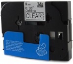 Zamjenska traka za Brother TZe-121 / TZ-121 / PT / P-Touch 9mm - crni ispis / prozirna traka