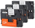 Komplet Brother TZe-FX221 / TZ-FX221 / PT / P-Touch 9mm, fleksibilna traka (Flexible), zamjenske trake (3) - crni ispis / bijela traka