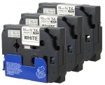 Komplet Brother TZe-241 / TZ-241 / PT / P-Touch 18mm zamjenske trake (3) - crni ispis / bijela traka