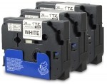 Komplet Brother TZe-251 / TZ-251 / PT / P-Touch 24mm zamjenske trake (3) - crni ispis / bijela traka