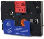Zamjenska traka za Brother TZe-431 / TZ-431 / PT / P-Touch 12mm - crni ispis / crvena traka