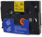 Zamjenska traka za Brother TZe-621 / TZ-621 / PT / P-Touch 9mm - crni ispis / žuta traka