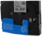 Zamjenska traka za Brother TZe-931 / TZ-931 / PT / P-Touch 12mm - crni ispis / srebrn trak