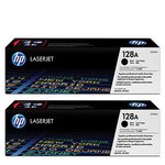 Komplet 2 tonerjev HP 128A / CE320AD - 2× crna (original)