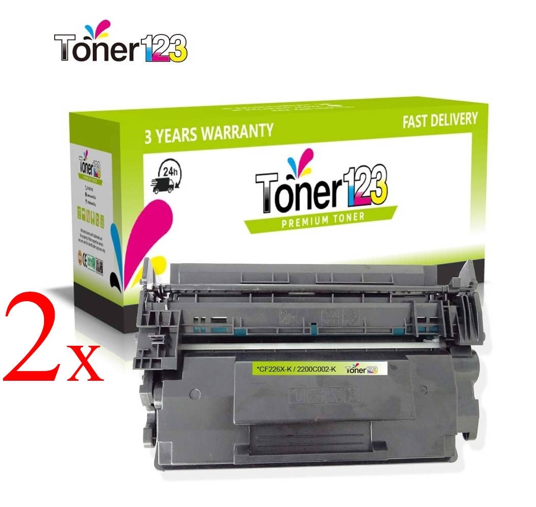Komplet HP 26X / CF226X / HP LaserJet Pro M402, HP LaserJet Pro MFP M426 zamjenski toneri (2) - 2 x crna XL