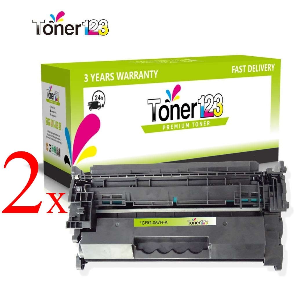 Komplet Canon CRG-057H / 3010C002 / I-SENSYS LBP 223, 226. 228 / MF 443, 445, 446, 449 zamjenski toneri (2) - 2 × crna XL
