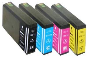 Komplet Epson T7011 + T7012 + T7013 + T7014  XXL zamjenske tinte (4) - crna, cijan, magenta, žuta
