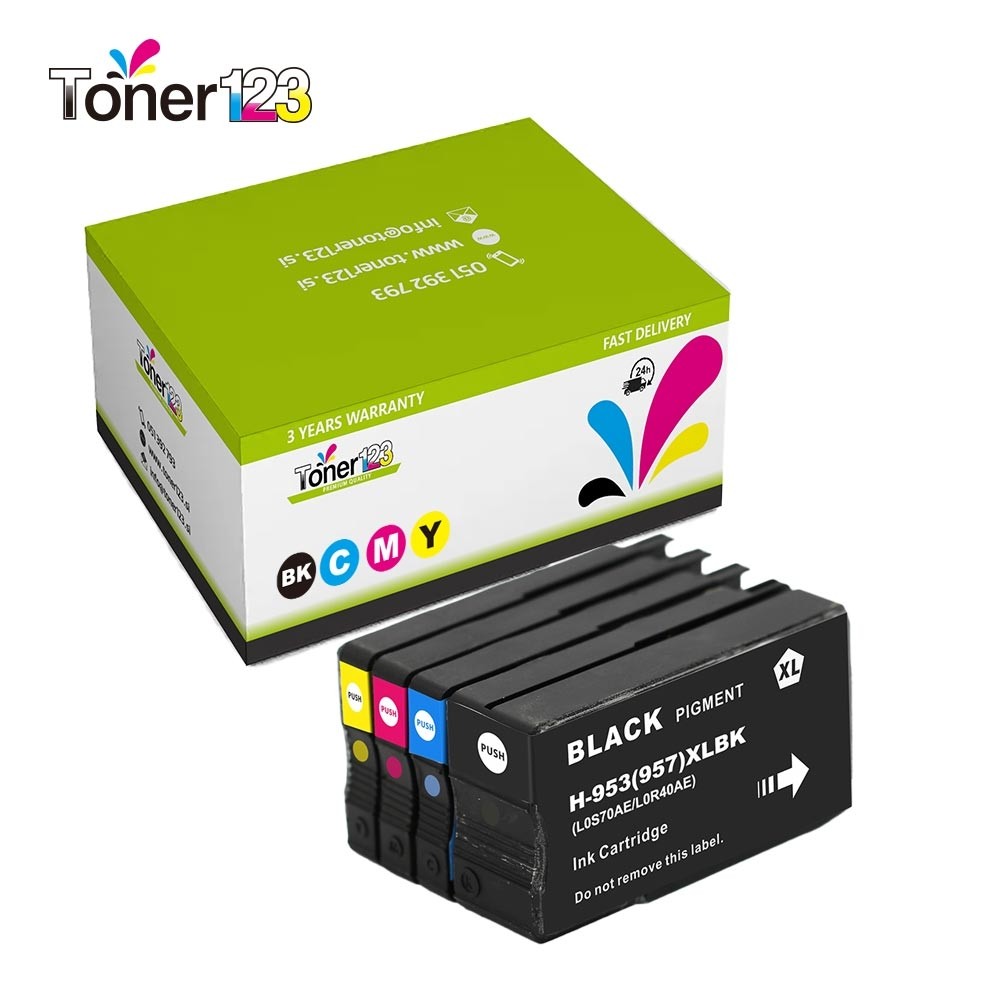 Komplet HP 953XL / 3HZ52AE / OfficeJet Pro 7740, 8210, 8218, 8710, 8715, 8720, 8725, 8730, 8740 zamjenske tinte (4) - crna XL, cijan XL, magenta XL, žuta XL