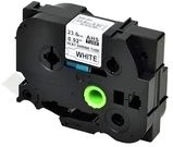 Zamjenska traka (cijev) za Brother HSe-251 / HS-251 / PT / P-Touch 23,6mm, termoskupljajuća cijev (heat shrink tube) - crni ispis / bijela traka (cijev)