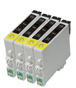 Komplet Epson T0611 zamjenske tinte (4) - 4 × crna
