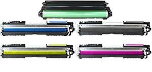 Komplet HP 126A / CE310A + CE311A + CE312A + CE313A + CE314 / Laserjet M175, M275, CP1020, CP1021, CP1022, CP1023, CP1025, CP1026, CP1027, CP1028 zamjenski toneri (4) + bubanj - crna, cijan, magenta, žuta + bubanj
