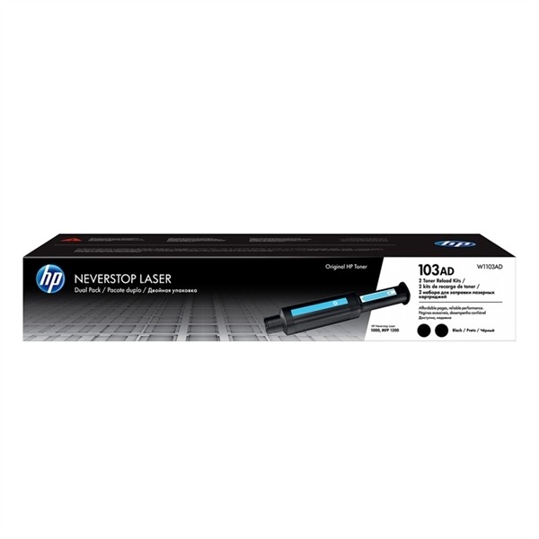 Komplet 2 tonerjev HP 103AD  / W1103AD / Neverstop Laser 1000, 1000a, 1000w / MFP 1200, 1200a, 1200w - 2 x crna (original)
