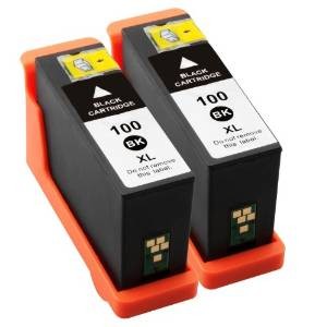 Komplet Lexmark 100XL / 14N1068E zamjenske tinte (2) - 2 × crna