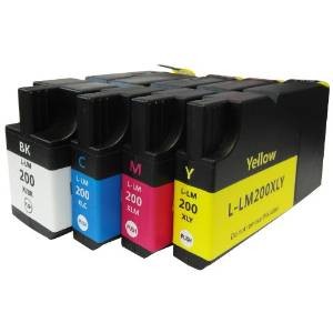 Komplet Lexmark 200 / 210XL zamjenske tinte (4) - crna, cijan, magenta, žuta