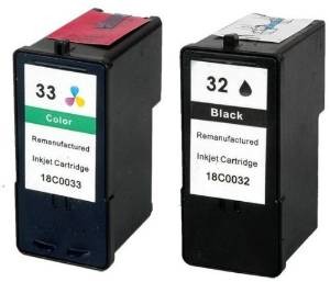 Komplet Lexmark 32 + 33 / 80D2951 zamjenske tinte (2) - crna, boja