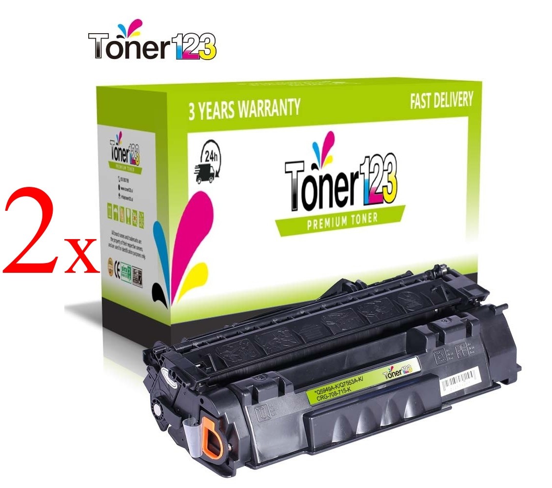 Komplet HP 49A / Q5949A / Laserjet 1160, 1320, 3390, 3392 zamjenski toneri (2) - 2 × crna