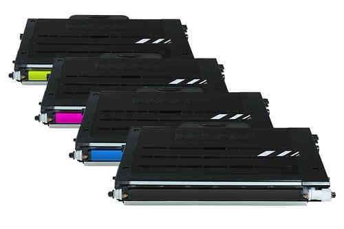 Komplet Samsung CLP-500D (7K,5C,5M,5Y) / CLP-500, CLP-550 zamjenski toneri (4) - crna, cijan, magenta žuta
