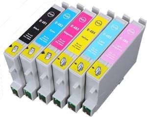 Komplet Epson T0487 / C13T04874010 / T0481 + T0482 + T0483 + T0484 + T0485 + T0486 zamjenske tinte (6)  - crna, svetlo cijan, cijan, svetlo magenta, magenta, žuta