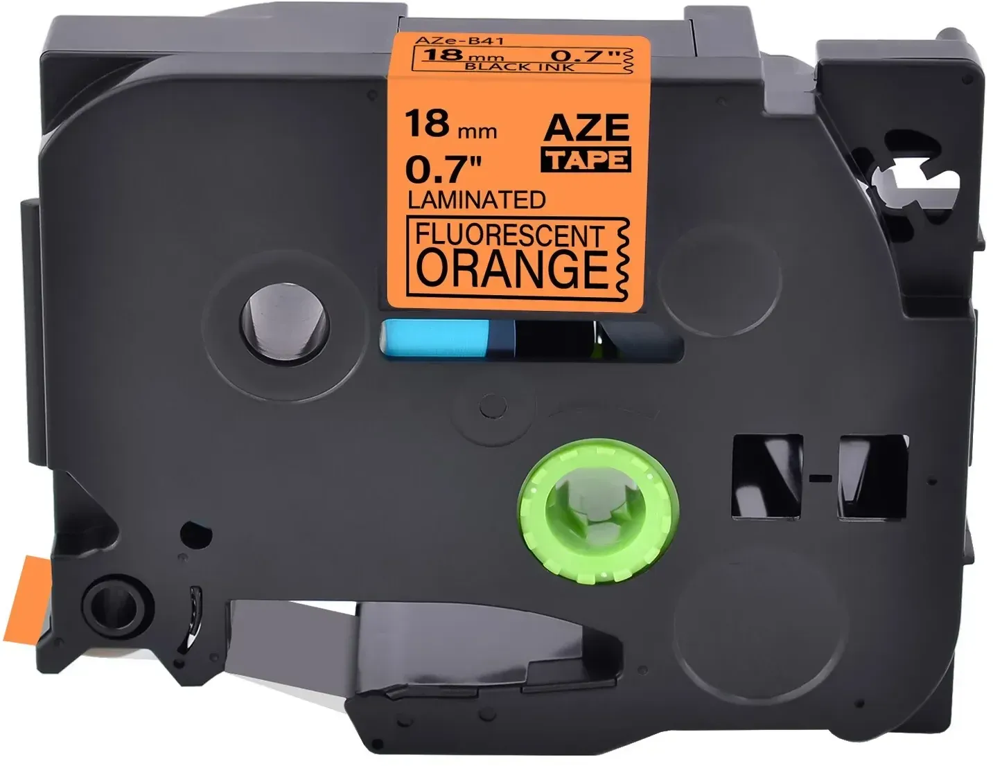 Zamjenska traka za Brother TZe-B41 / TZ-B41 / PT / P-Touch 18mm - crni ispis / narančasta traka