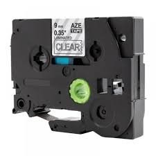 Zamjenska traka za Brother TZe-125 / TZ-125 / PT / P-Touch 9mm - bijeli tekst / prozirna traka