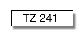 Brother TZe-241 / TZ-241 traka 18mm - crni ispis / bijela traka (original)