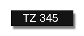 Brother TZe-335 / TZ-335 traka 12mm - bijeli tekst / crna traka (original)