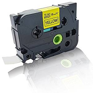 Zamjenska traka za Brother TZe-641 / TZ-641 / PT / P-Touch 18mm - crni ispis / žuta traka