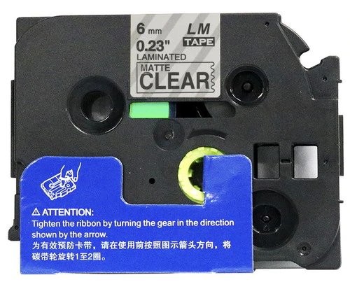 Zamjenska traka za Brother TZe-M11 / TZ-M11 / PT / P-Touch 6mm - crni ispis / mat prozirna traka