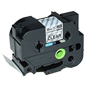 Zamjenska traka za Brother TZe-M61 / TZ-M61 / PT / P-Touch 36mm - crni ispis / mat prozirna traka