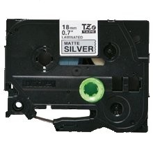 Zamjenska traka za Brother TZe-M941 / TZ-M941 / PT / P-Touch 18mm - crni ispis / mat srebrna traka