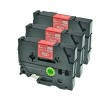 Komplet Brother TZe-425 / TZ-425 / PT / P-Touch 9mm zamjenske trake (3) - bijeli tekst / crvena traka