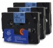 Komplet Brother TZe-521 / TZ-521 / PT / P-Touch 9mm zamjenske trake (3) - crni ispis / plava traka