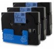 Komplet Brother TZe-531 / TZ-531 / PT / P-Touch 12mm zamjenske trake (3) - crni ispis / plava traka