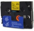 Zamjenska traka za Brother TZe-611 / TZ-611 / PT / P-Touch 6mm - crni ispis / žuta traka