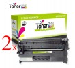 Komplet Canon CRG-057H / 3010C002 / I-SENSYS LBP 223, 226. 228 / MF 443, 445, 446, 449 zamjenski toneri (2) - 2 × crna XL