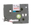 Zamjenska traka za Brother TZe-242 / TZ-242 / PT / P-Touch 18mm - crveni ispis / bijela traka