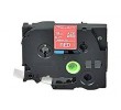 Zamjenska traka za Brother TZe-445 / TZ-445 / PT / P-Touch 18mm - bijeli tekst / crvena traka