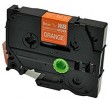 Zamjenska traka za Brother TZe-625 / TZ-625 / PT / P-Touch 9mm - bijeli tekst / narančasta trak
