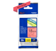 Brother TZe-441 / TZ-441 traka 18mm - crni ispis / crvena traka (original)