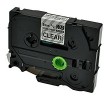 Zamjenska traka za Brother TZe-S121 / TZ-S121 / PT / P-Touch 9mm, jako ljepilo (strong adhesive) - crni ispis / prozirna traka