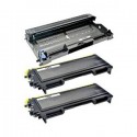 Komplet Brother TN-2000 + DR-2000 / DCP 7010, 7025 / HL 2030, 2032, 2040, 2070 / MFC 7220, 7225, 7240, 7290, 7420, 7820 zamjenski toneri (2) + bubanj - 2 × crna XL + bubanj