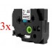 Komplet Brother TZe-SE4 / TZ-SE4 / PT / P-Touch 18mm, varnostni (security), zamjenske trake (3) - crni ispis / bijela traka