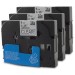 Komplet Brother TZe-121 / TZ-121 / PT / P-Touch 9mm zamjenske trake (3) - crni ispis / prozirna traka