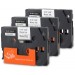 Komplet Brother TZe-FX221 / TZ-FX221 / PT / P-Touch 9mm, fleksibilna traka (Flexible), zamjenske trake (3) - crni ispis / bijela traka