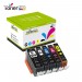 Komplet Canon PGI-520BK + 4× CLI-521 (BK,C,M,Y) / PGI520 + CLI521 / Canon PIXMA iP3600, iP4600, iP4700, MP540, MP550, MP560, MP620, MP630, MP640, MP980, MP990, MX860, MX870 zamjenske tinte (5) - crna, crna foto, cijan, magenta, žuta